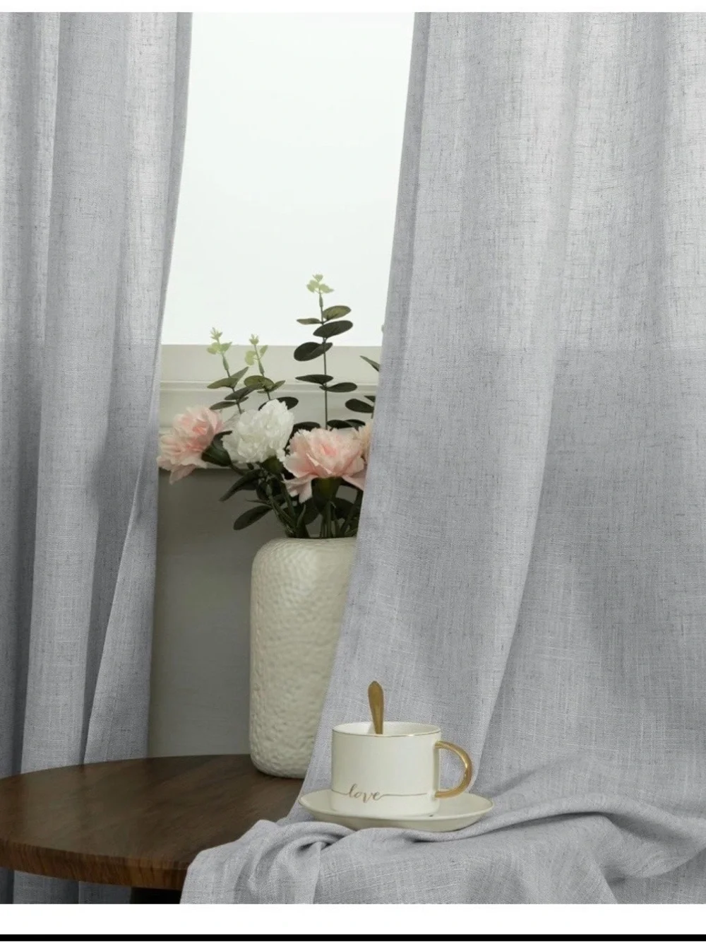 Gray  Curtains -